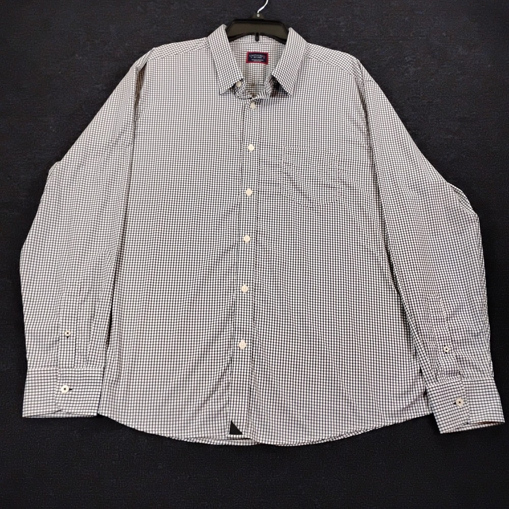 UNTUCKit Wagner Shirt Mens XXL Performance Nylon Check Button Down Stretch - Picture 2 of 8